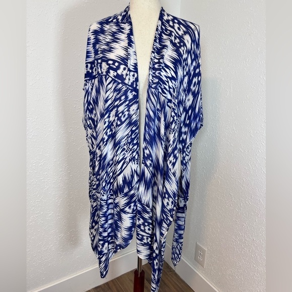 Michael Stars Ikat Print Kimono Convertible Wrap - Picture 1 of 8